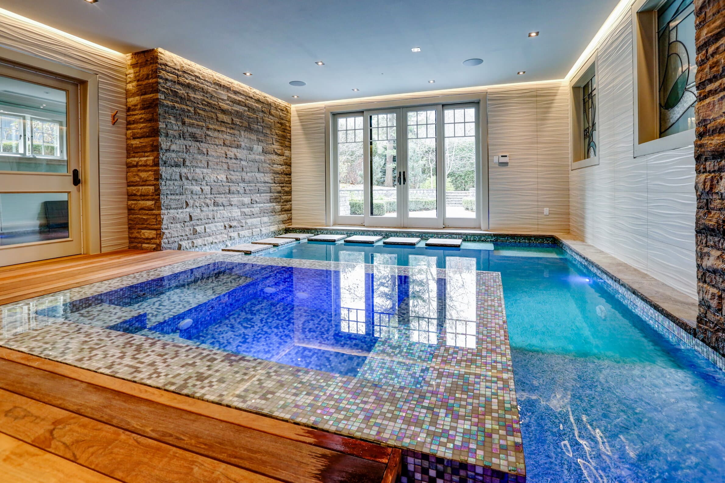 Indoor pool and spa